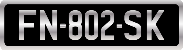 Plaque moto collection moto – Aluminium – Format 22 x 6 cm