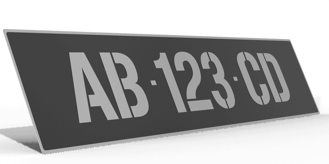 Plaque de collection 52×11 cm