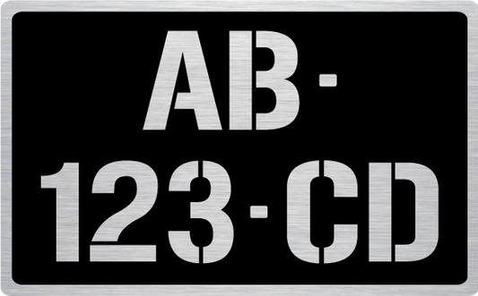 Plaque d’immatriculation collection moto – Aluminium – Format 21 x 13 cm