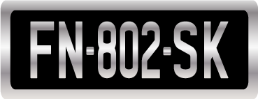 Plaque moto collection moto – Aluminium – Format 13 x 5 cm