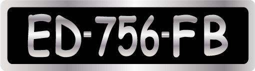 Plaque moto collection moto – Aluminium – Format 18 x 5 cm