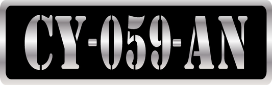 Plaque moto collection moto – Aluminium – Format 24 x 7,5 cm