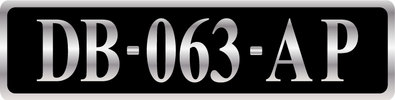 Plaque moto collection moto – Aluminium – Format 27,5 x 7 cm