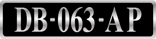 Plaque moto collection moto – Aluminium – Format 27,5 x 7 cm