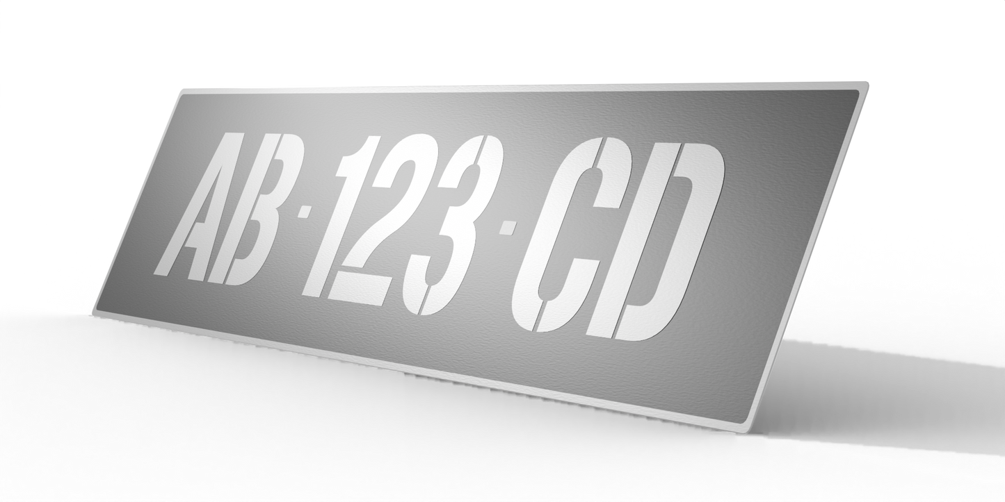 Plaque d’immatriculation collection auto - Aluminium – Format 45,5 x 10 cm