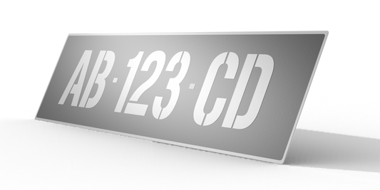 Plaque d’immatriculation collection auto - Aluminium – Format 45,5 x 10 cm