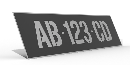 Plaque d’immatriculation collection auto - Aluminium – Format 45,5 x 10 cm