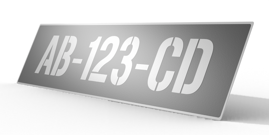 Plaque d’immatriculation collection auto – Aluminium – Format 52 x 11 cm