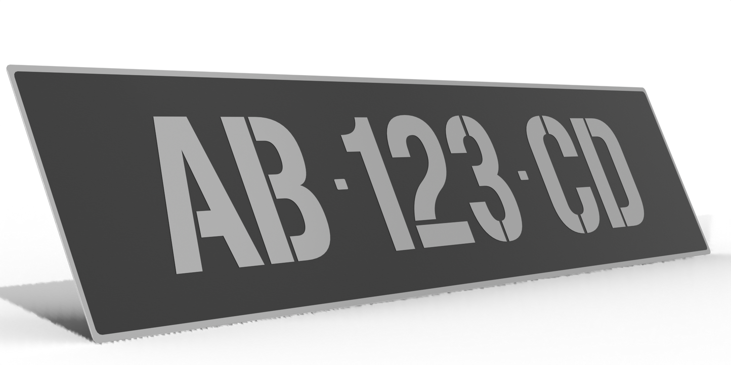 Plaque d’immatriculation collection auto – Aluminium – Format 52 x 11 cm