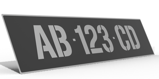 Plaque d’immatriculation collection auto – Aluminium – Format 52 x 11 cm